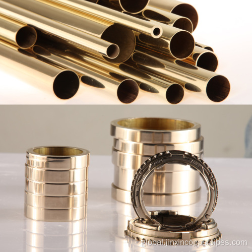 Alloy Seamless Tube Heat-exchanger Brass Alloy Seamless tube ASTM B135 C26200 Manufactory